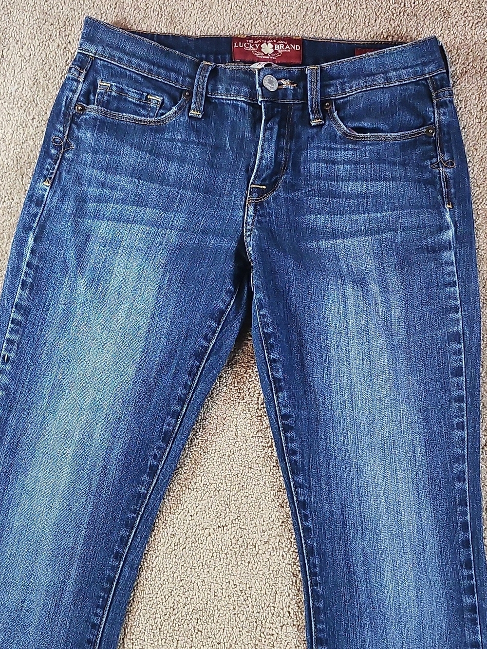 Lucky Brand Women's Skinny Jeans in Medium Blue Wash 4/27 Regular